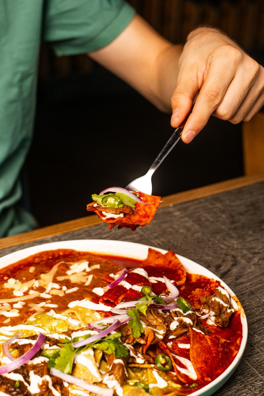 Bocado de chilaquiles
